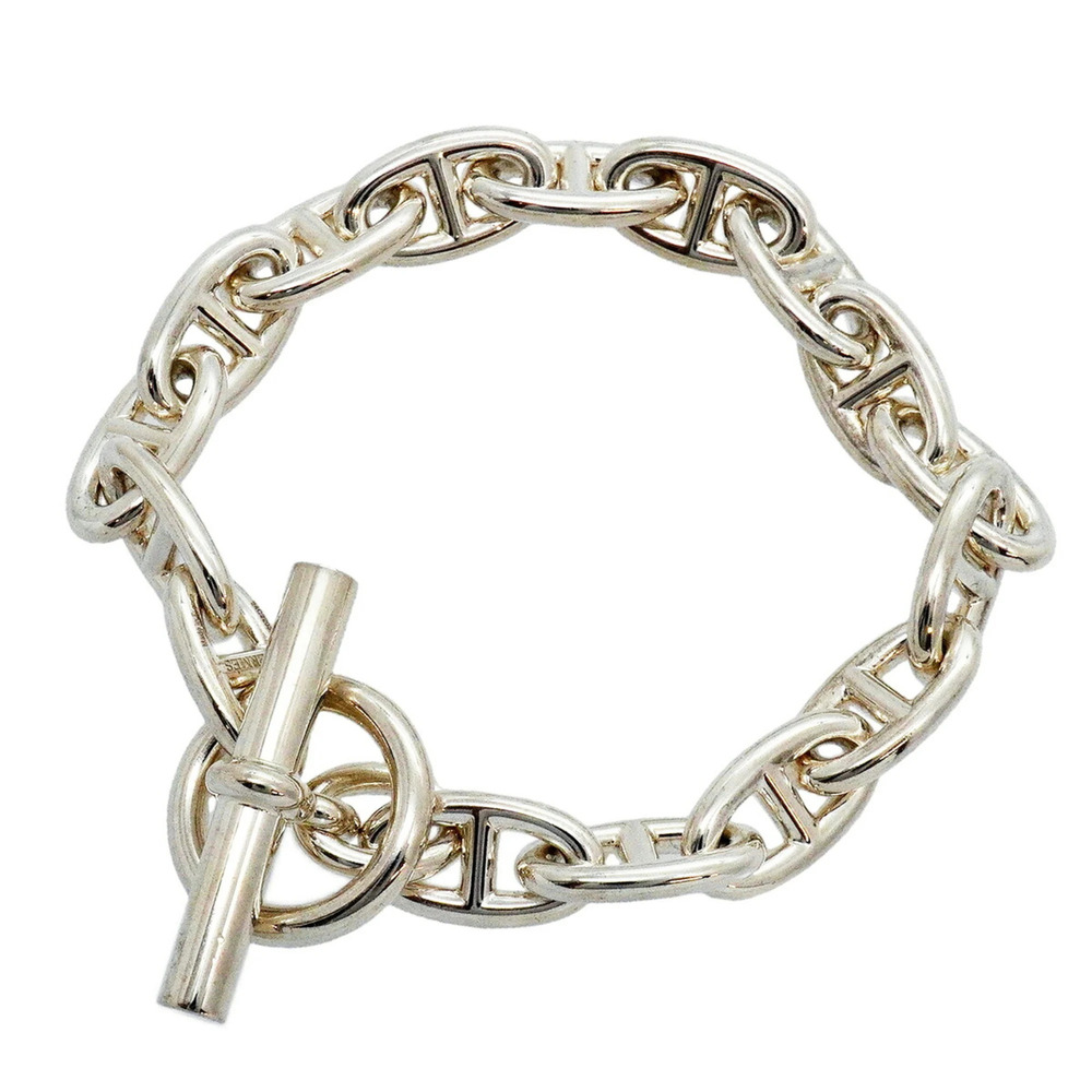 Hermes Chaine d'Ancre GM Bracelet, 16 links, Sterling Silver 925, Men's